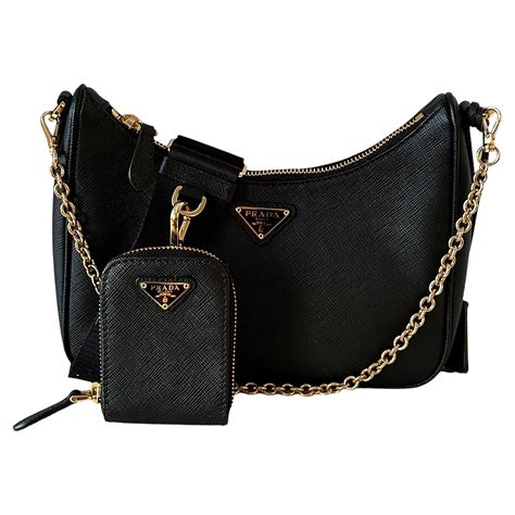 Prada Re Edition Crossbody Tessuto Saffiano Nero Bag